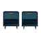 Manhattan Comfort Granville Midnight Blue 1-Drawer Nightstand, 2PK 2-NS-5004 - alternate 6